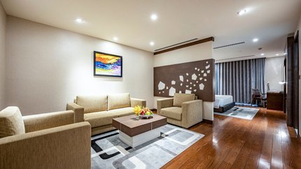 Không gian phòng khách riêng tư