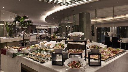 Quầy buffet tại nhà hàng