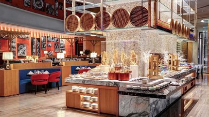 Quầy buffet nhà hàng