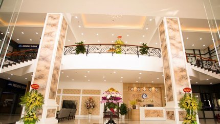 Không gian sảnh khách sạn