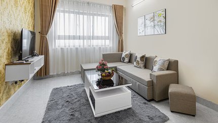 Không gian phòng khách ấm cúng