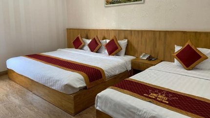 Không gian phòng rộng rãi, ha giường ngủ rất lớn