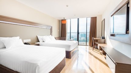 Hạng Deluxe City View 2 giường đơn