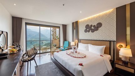 Phòng Deluxe view hướng thung lũng Mường Hoa thơ mộng