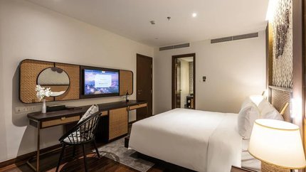 Không gian phòng được thiết kế ấm cúng