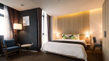 Căn phòng rộng rãi thoáng mát