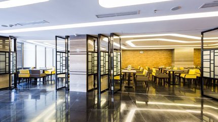 Nhà hàng cùng phong cách tối giản