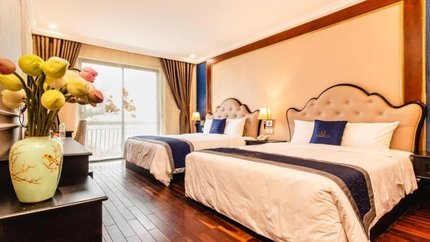 Không gian phòng ngủ tại khách sạn La Maison Quy Nhơn