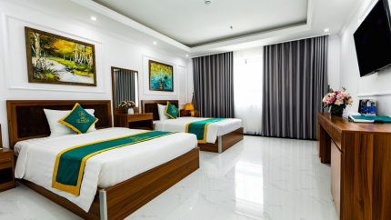 Không gian phòng Deluxe Twin