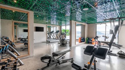 Phòng tập Gym tại khách sạn.
