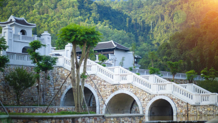 Lối vào khu nghỉ dưỡng