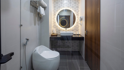 Phòng tắm của phòng Deluxe