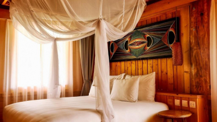 Phòng Stream Bamboo View tại khu nghỉ dưỡng Le Champ Tú Lệ Hot Spring