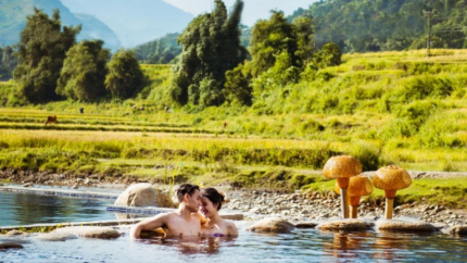 Khoáng nóng Nậm Non tại Le Champ Tú Lệ Hot Spring & Spa