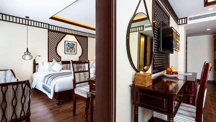 Không gian phòng mở tạo cảm giác rộng rãi và tiện nghi