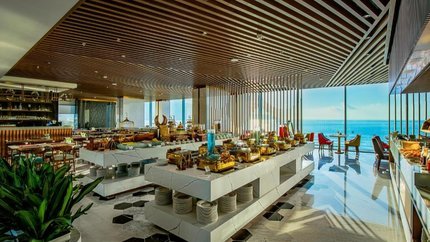 Quầy buffet ngay tại nhà hàng