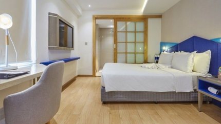 Phòng được thiết kế đơn giản