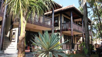 Sân vườn bên cạnh phòng nghỉ