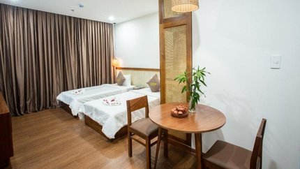 Không gian phòng rộng, hai giường Twin