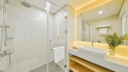 Nhà tắm thiết kế nhẹ nhàng tinh tế