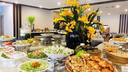 Quầy buffet phục vụ tại nhà hàng