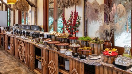 Quầy buffet tại nhà hàng