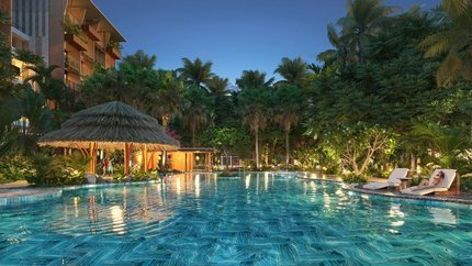 Bể bơi chung rộng lớn