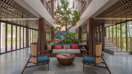 Khu vực sảnh resort