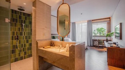 Không gian phòng được thiết kế ấm cúng