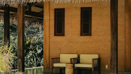 Không gian ban công với đầy đủ tiện nghi