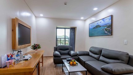 Phòng khách ấm cúng trang nhã