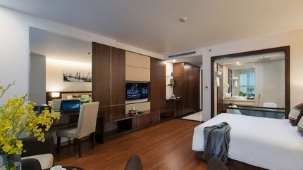 Phòng có đầy đủ các tiện nghi