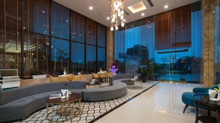 Không gian cafe tại khách sạn