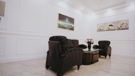 Sảnh chờ được thiết kế sang trọng