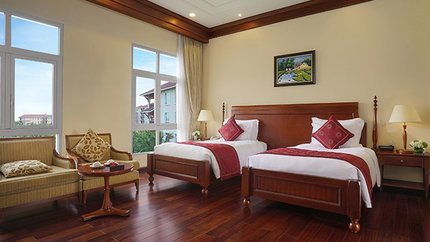 2 giường đơn tại phòng Deluxe
