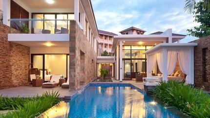 Bể bơi riêng tại villa 4 - bedroom