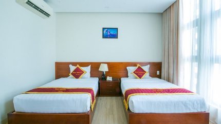 Gian phòng được thiết kế đơn giản