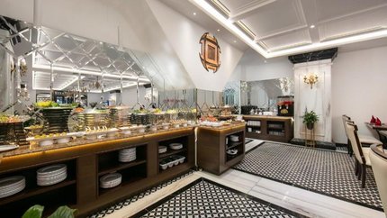 Quầy đồ ăn phong phú