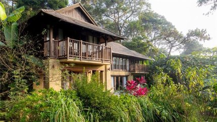 Khu nghỉ ở một góc gần hơn