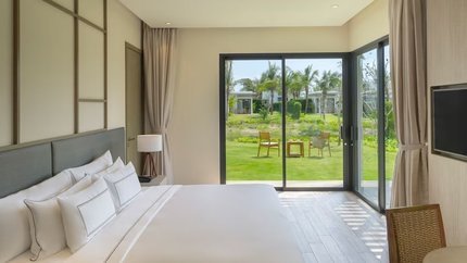 Phòng Deluxe với không gian thoáng đãng