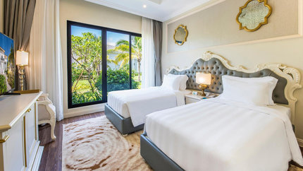 Phòng ngủ 2 giường đơn villa 4 Bedroom