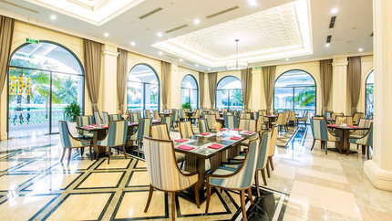 Không gian sang trọng của nhà hàng chuẩn 5 sao