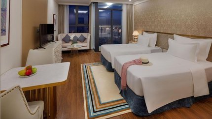 Thiết kế sang trọng của phòng Deluxe Horizon View