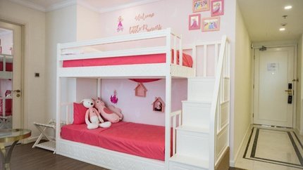 Phòng Family Suite được trang trí dễ thương