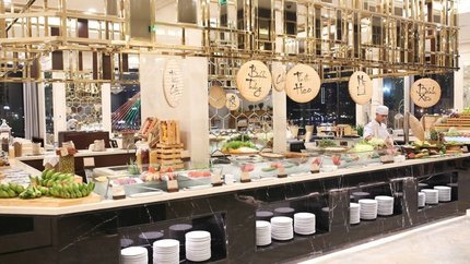 Quầy buffet tại nhà hàng