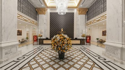 Khu vực sảnh được thiết kế sang trọng