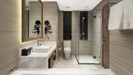 Phòng tắm tiện nghi của phòng Deluxe