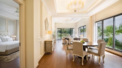 Không gian villa rộng rãi