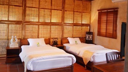 Phòng được thiết kế với tộng màu nhẹ nhàng, tạo sự dễ chịu