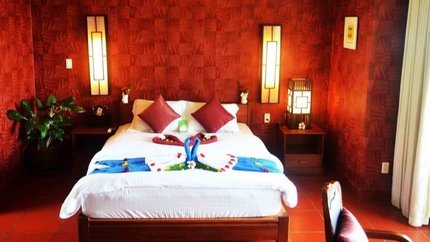 Giường ngủ rộng, tiện nghi đầy đủ